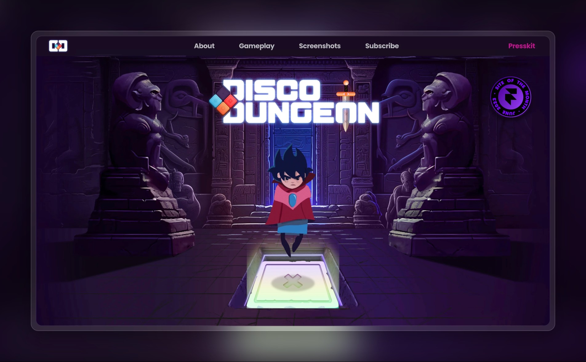 Disco Dungeon website