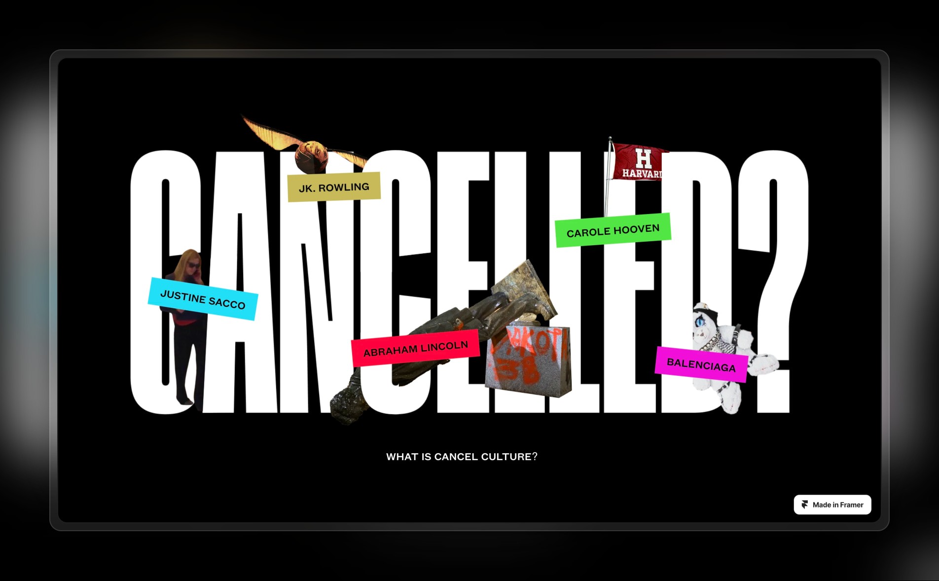 Cancel Culture website