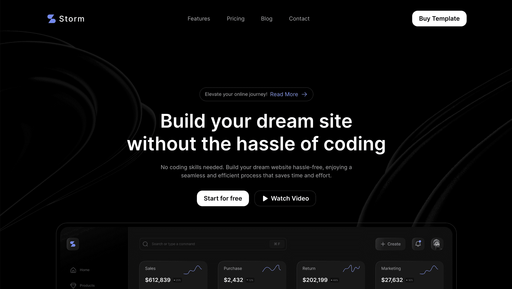 Startup Website Thumnail