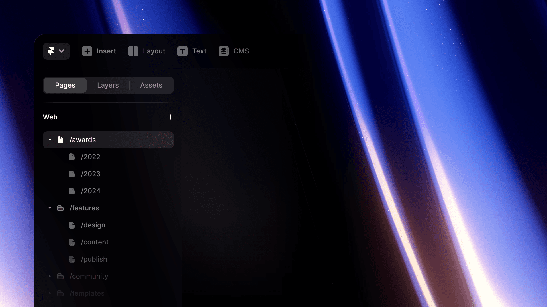Styles in Actions Menu
