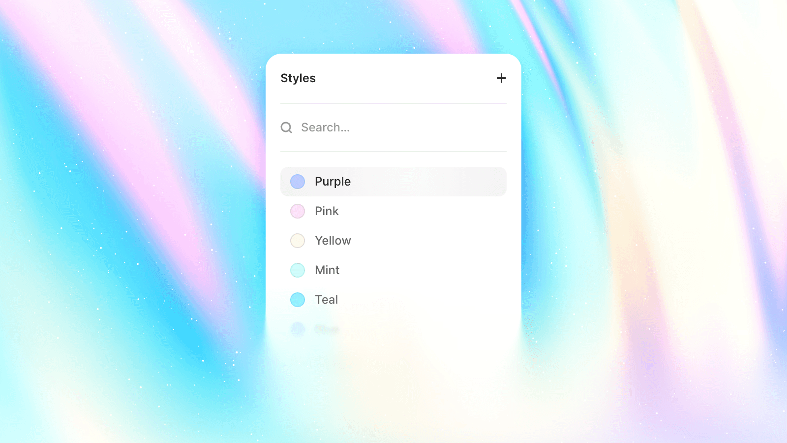 Color Style Search