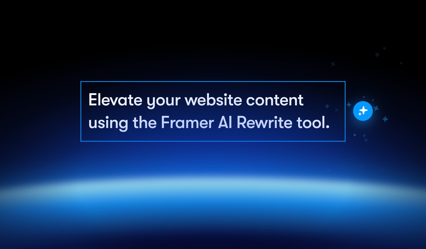 AI rewrite in Framer